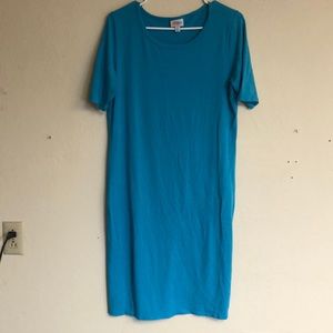 Blue LulaRoe T-shirt Dress XL